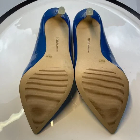 BCBGeneration Blue Patent Pumps 8.5M - Picture 7 of 8